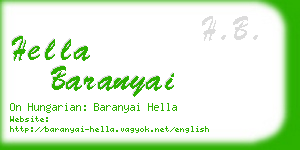 hella baranyai business card